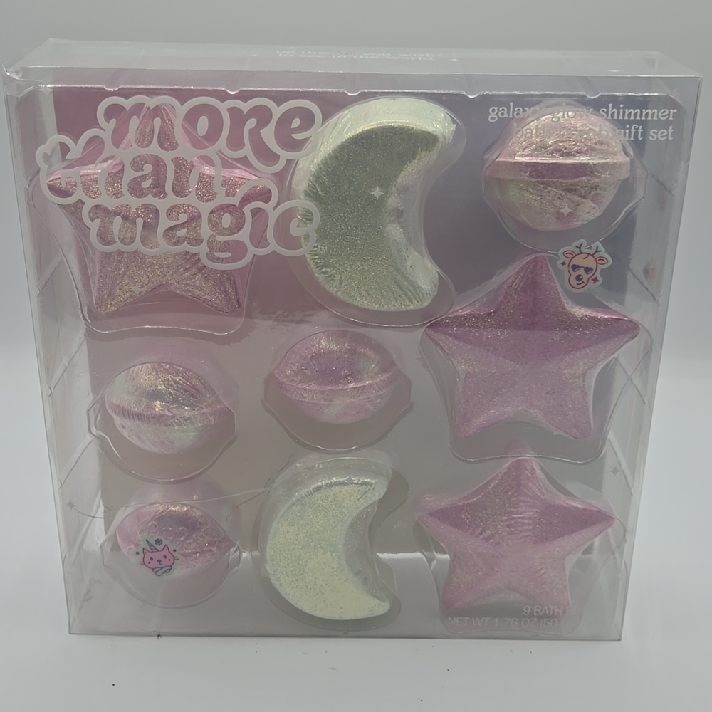 Galaxy Glow Shimmer Bath Bomb Set 9 bath bombs